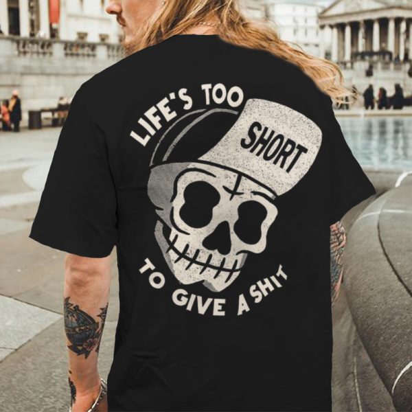 Life's Too Short To Give A Shit Printed Men's T-shirt